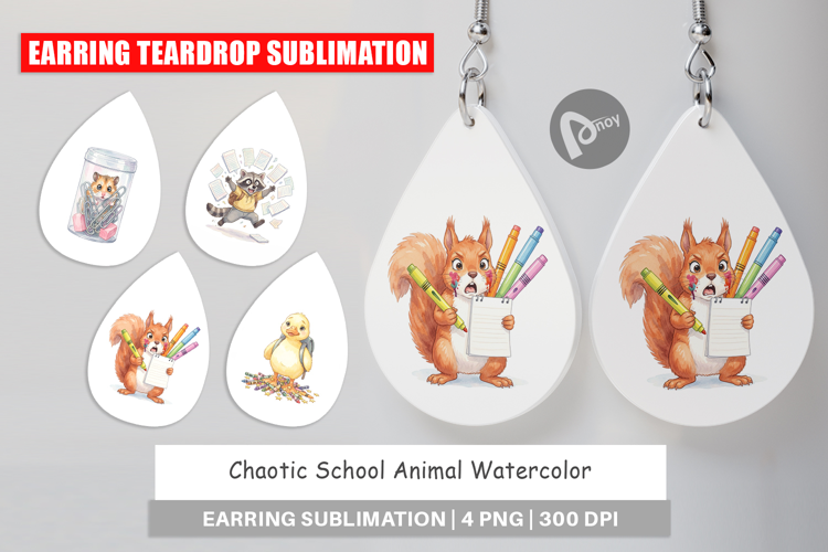 Chaotic School Animal Earring