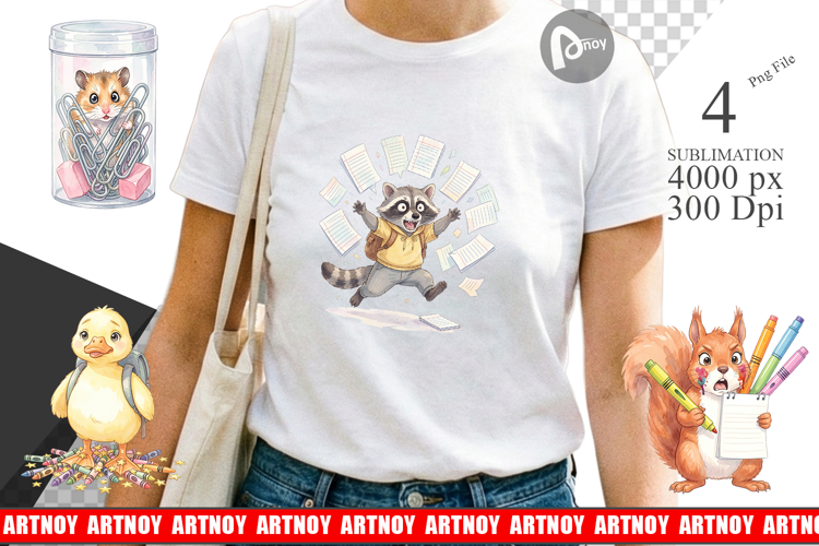 Chaotic School Animal Sublimation
