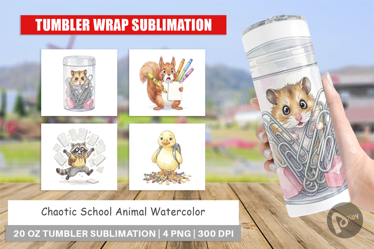 Chaotic School Animal Tumbler