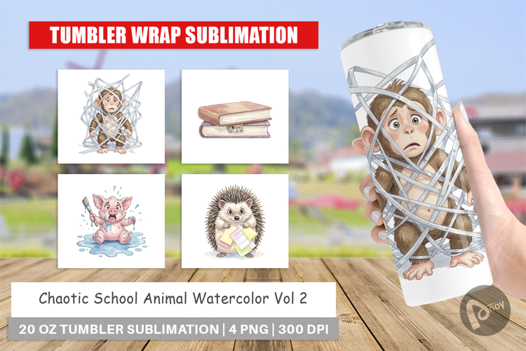 Chaotic School Animal Tumbler