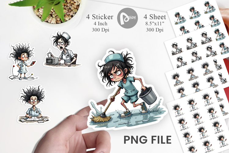 Chaotic Nurse Sticker