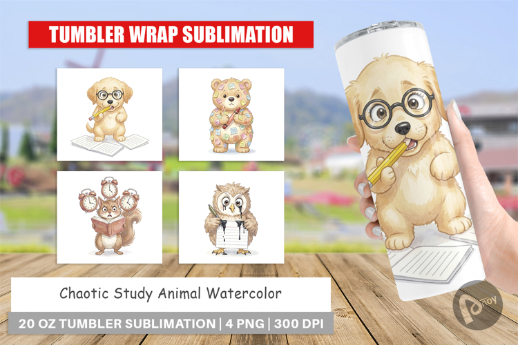 Chaotic Study Animal Tumbler