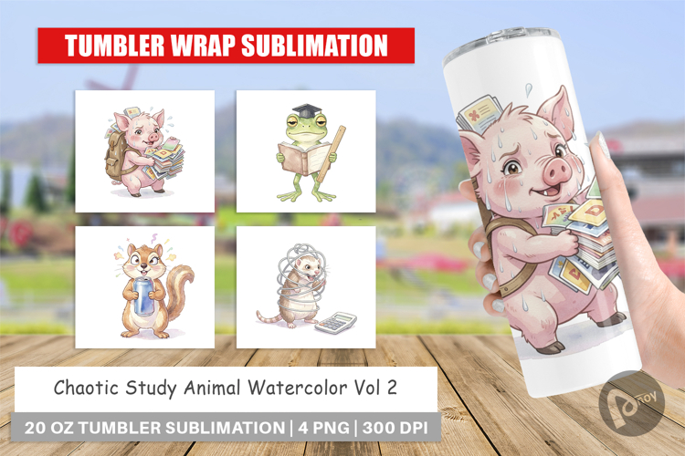 Chaotic Study Animal Tumbler