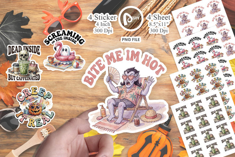 Beach Monsters Quotes Sticker