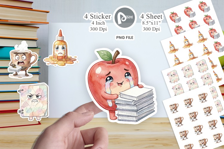Chaotic Teacher Supply Sticker