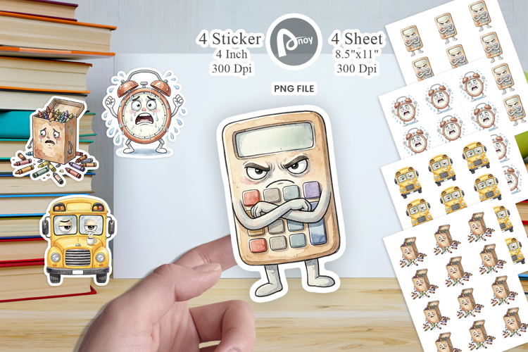 Chaotic Teacher Supply Sticker