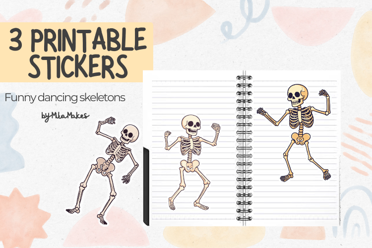 Dancing Skeleton Clipart Image 4