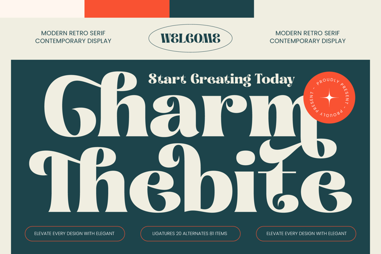 Charm Thebite - Modern Retro Serif