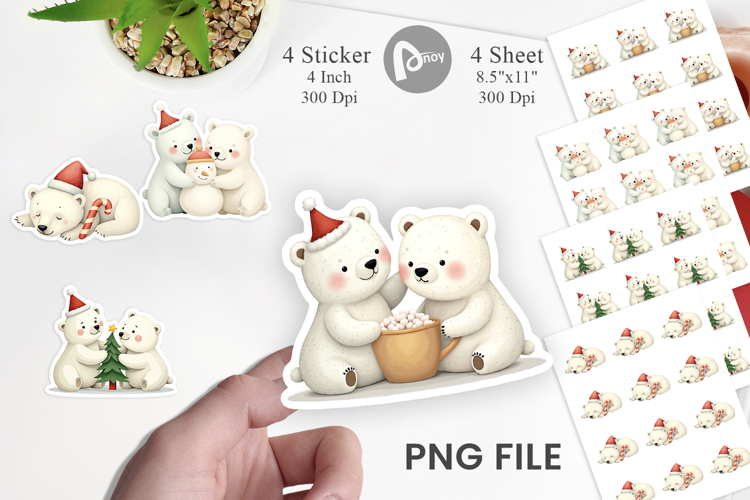 Polar Bears Clipart Image 3