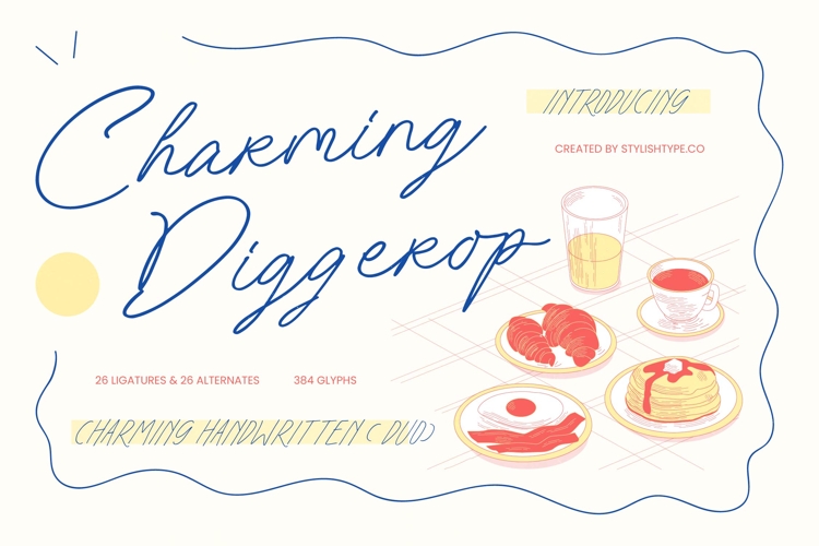 harming Diggerop - Handwritten Font