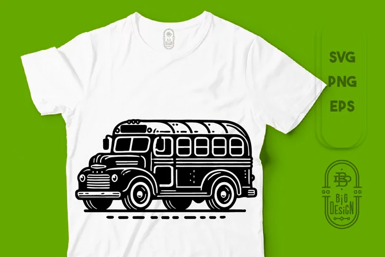 Charming Retro School Bus SVG - Back to School Vintage SVG