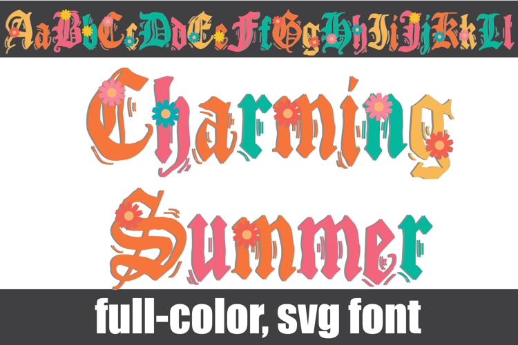 Charming Summer Color Font
