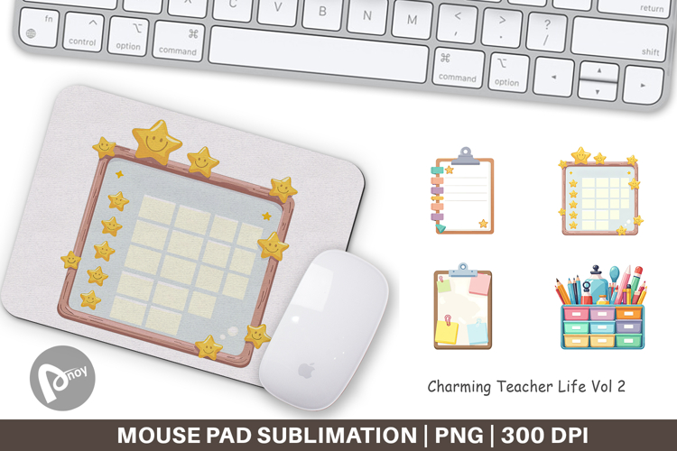 Mouse Pad Teacher Life Charm