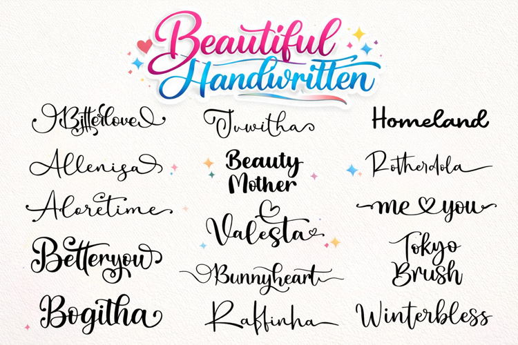 Beautiful Handwritten