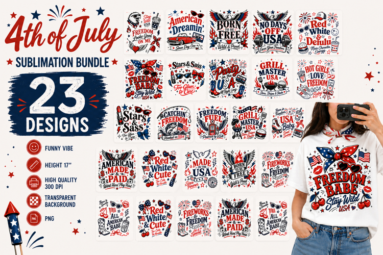 4th July Bundle Patriotic t-shirt, USA patriotic sublimation