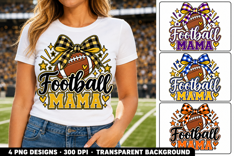 Football Mama PNG Team Colors 4 Football Mom Sublimation png