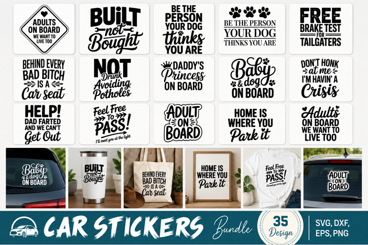 Car Stickers SVG BUndle