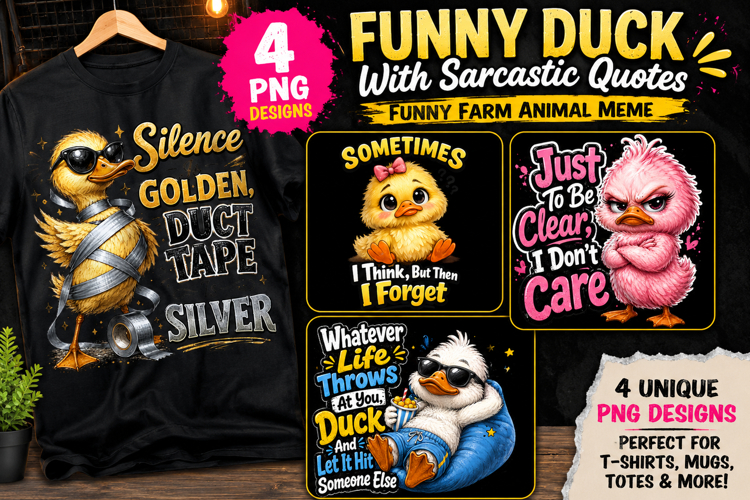 Funny Duck with Sarcastic Quotes, Funny Farm Animal Meme