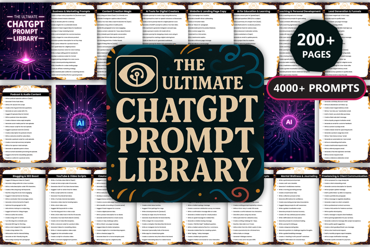 The Ultimate ChatGPT Prompt Library