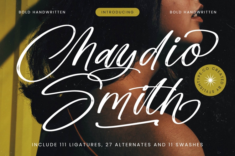 Chaydio Smith - Bold Handwritten Font