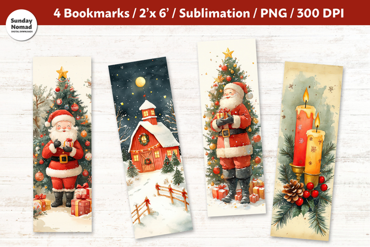 Christmas Bookmarks, Vol.4, Printable Crafts, 4