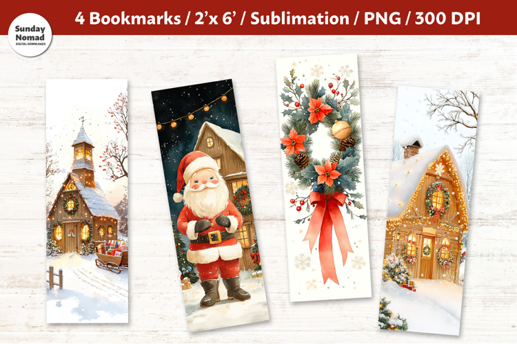 Christmas Bookmarks, Vol.8, Printable Crafts, 4