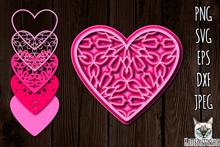 3d Heart Svg Image 7