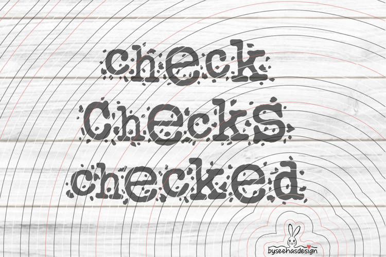 Check Cutting File SVG DXF