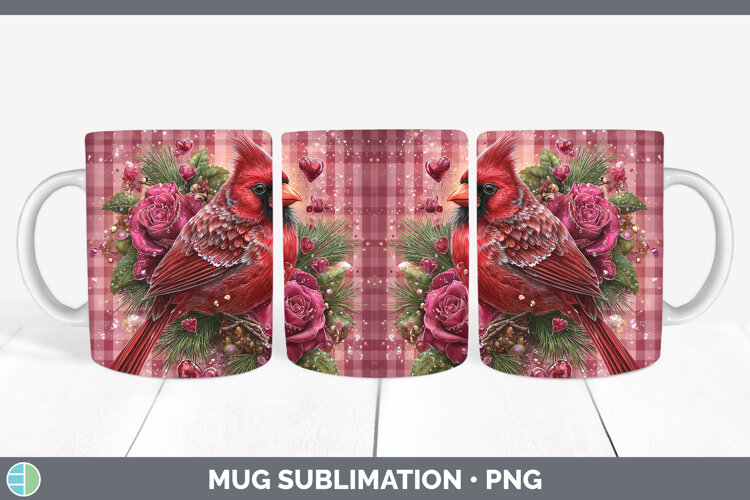 GorgeousChecker Valentine Mug Wrap design.
