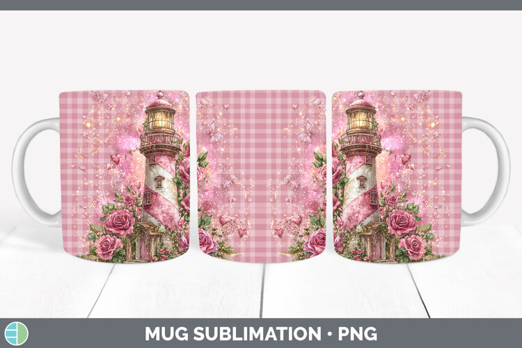 GorgeousChecker Valentine Mug Wrap design.