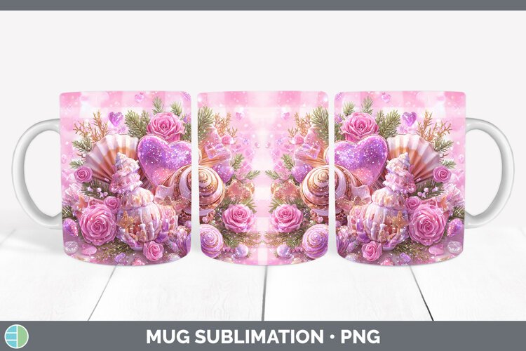 GorgeousChecker Valentine Mug Wrap design.