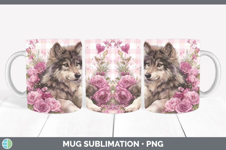 GorgeousChecker Valentine Mug Wrap design.