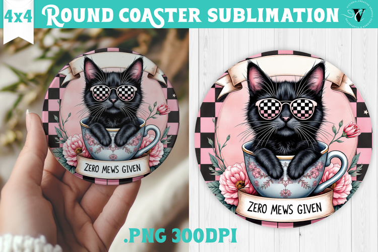 Round Coasters | Checkered | Retro and Vintage