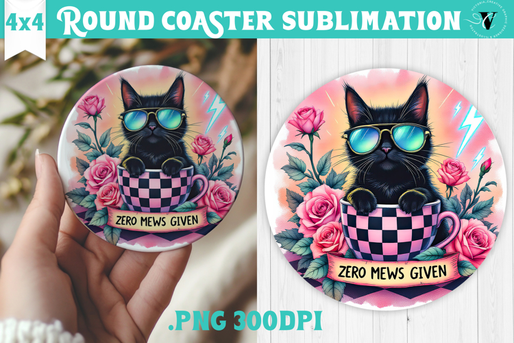 Round Coasters | Checkered | Retro and Vintage