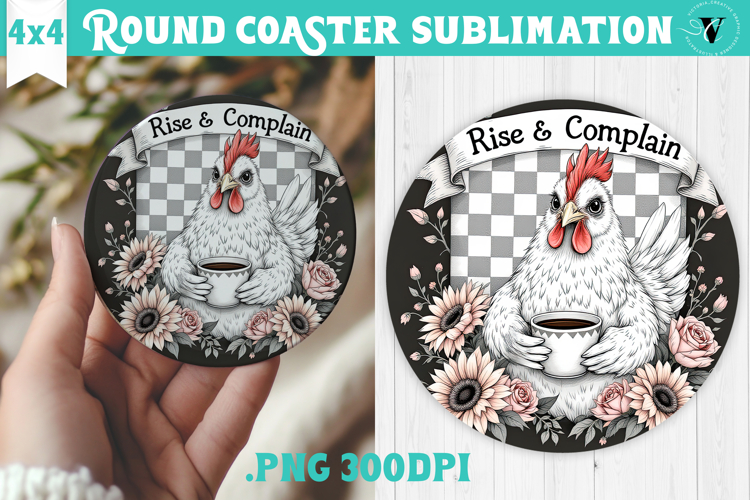 Round Coasters | Checkered | Retro and Vintage