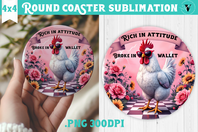 Round Coasters | Checkered | Retro and Vintage