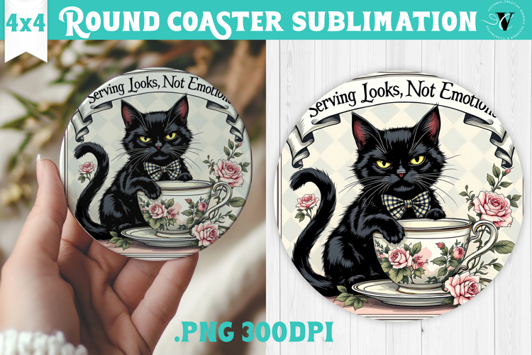 Round Coasters | Checkered | Retro and Vintage