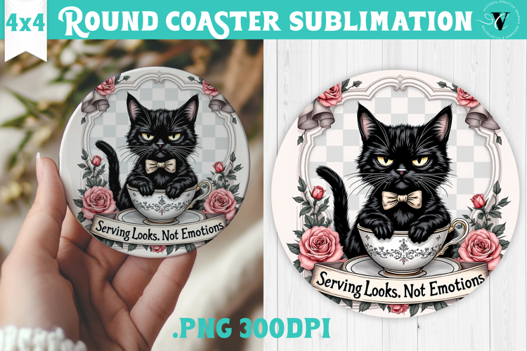 Round Coasters | Checkered | Retro and Vintage