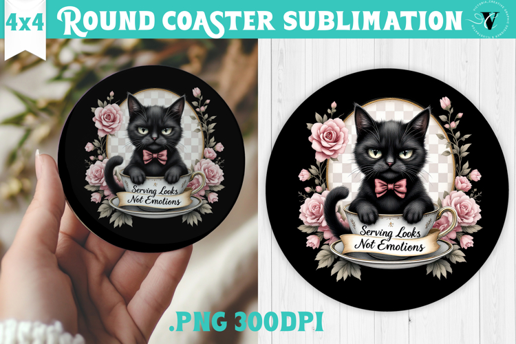 Round Coasters | Checkered | Retro and Vintage