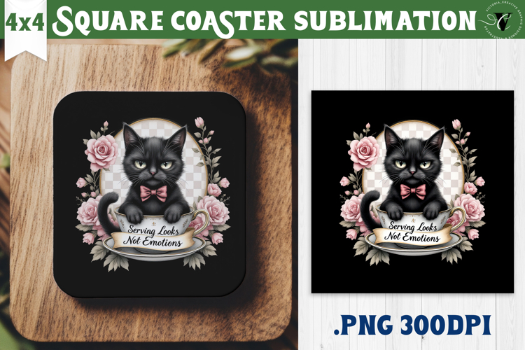 Square Coasters | Checkered | Retro and Vintage