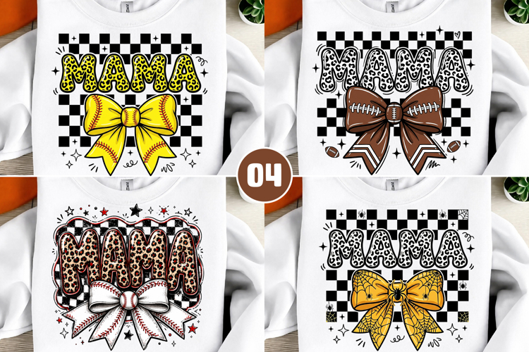 Checkered Sport Mama Coquette Png