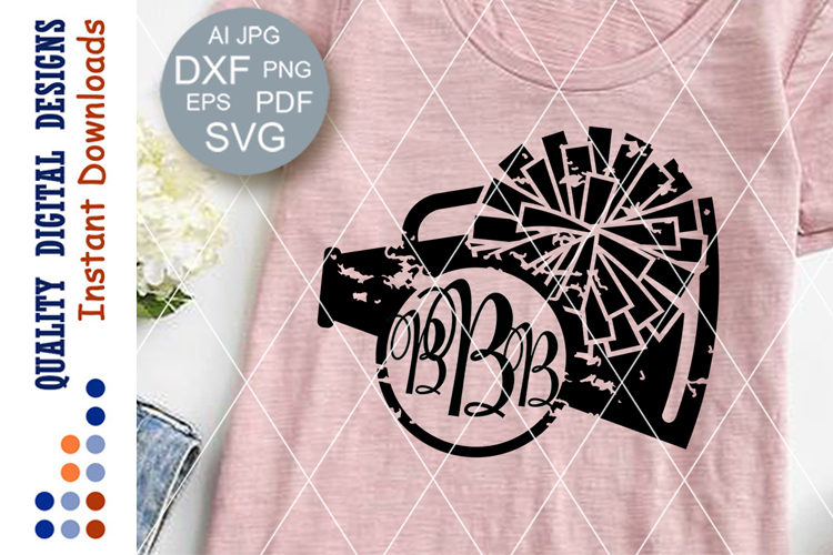 Cheer Monogram Svg Image 14