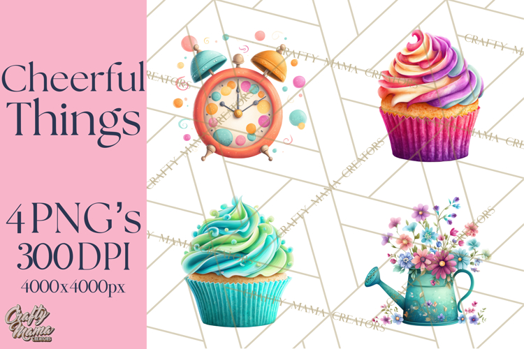 Everyday Objects Whimsical Clip Art PNG, Home Decor Clipart