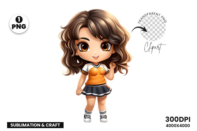Cheerleader Clipart Image 8