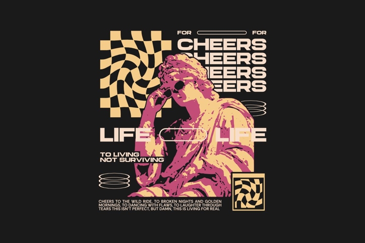 Cheers Urban Streetwear T-shirt Design
