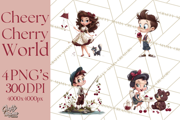 Cherry Mini World Clipart, PNG, Baking & Gardening Clip Art