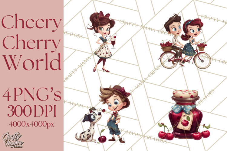 Cherry Mini World Clipart, PNG, Baking & Gardening Clip Art