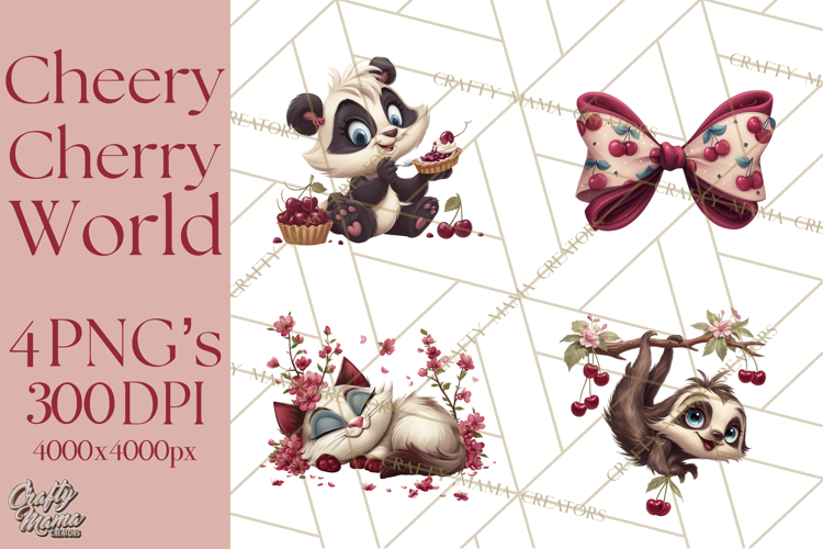 Cherry Mini World Clipart, PNG, Baking & Gardening Clip Art