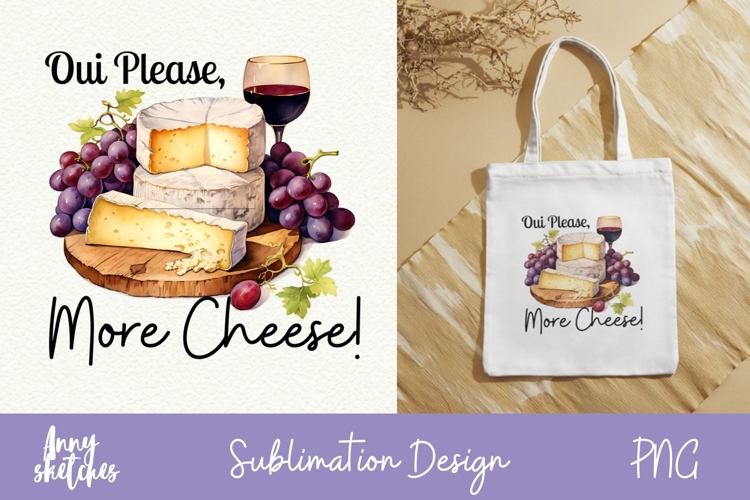 Brie French Cheese Sublimation Design Paris PNG Clipart