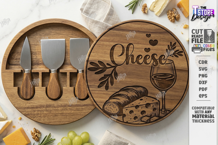 Cheese Board Laser Cut| Serving Tray | Serving Board Laser